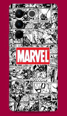 SkinoMania Vivo V27 Pro 5G Mobile Skin(Multicolor Red-Comic-Marvel)