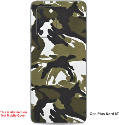 VYBE The Smart Choice One Plus Nord 8T Camouflage Embossed Mobile Skin(Green Brown A16)
