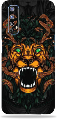 LAMHA Realme 7 Mobile Skin(Ultra Super Lion King With High Matte Finish.,.)