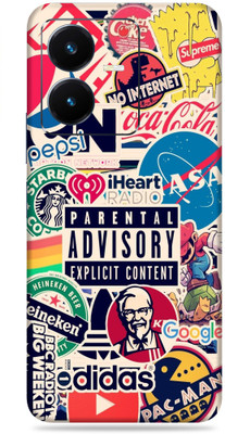 SkinoMania Vivo Y22 Mobile Skin(Multicolour Logistic Brands)