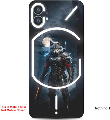 VYBE The Smart Choice Nothing 1 Lion Embossed Mobile Skin(Water Blue 5)