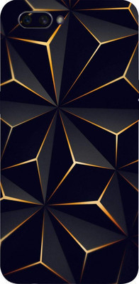 LAMHA Oppo A3s Mobile Skin(Ultra Super Black Abstract Shape With High Matte Finish.)