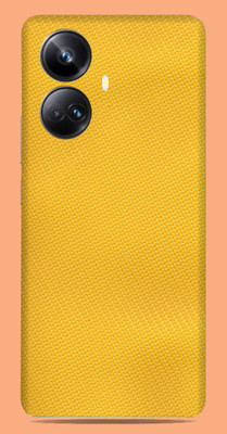 SkinoMania Realme 10 pro + 5g Mobile Skin(yellow-CF)