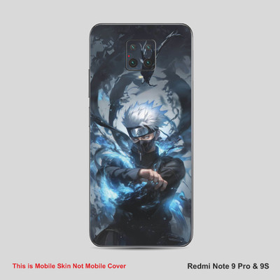 VYBE The Smart Choice Redmi Note 9 Pro & 9S Naruto Mobile Skin Mobile Skin(Light Blue Grey B34)