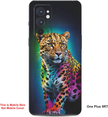 VYBE The Smart Choice One Plus 9RT Leopard Embossed Mobile Skin(Dirty Blue 28)