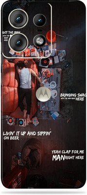 WeCre8 Skin's motorola edge 50 pro Premium Vinyl Mobile Skin (Multicolor) Mobile Skin(Bringing Swag)