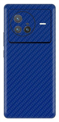 Vcare GadGets X80 5G Mobile Skin(Fiber Carbon Blue)