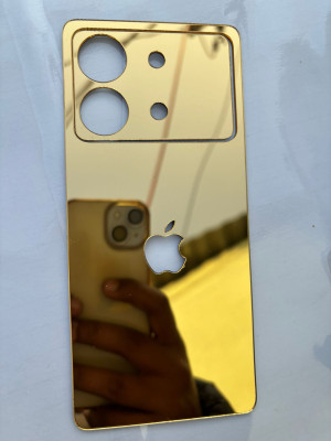 TWROP POCO X6 NEO 5G MOBILE SKIN BACK PANNEL ACRYLIC SHEET Mobile Skin(Gold)