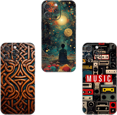 wrap craft APPLE IPHONE 12 MINI COMBO (PACK OF 3) Premium Vinyl BACK Mobile Skin(Multicolor)