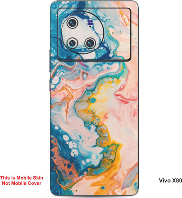 VYBE The Smart Choice Vivo X80 Abstract Embossed Mobile Skin(Dust Storm 14)