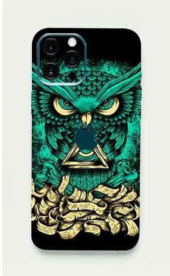 LAMHA Apple iPhone 12 Pro Max, apple iphone 12 pro max Mobile Skin(Ultra Super Angry Owl Skin With High Matte Finish., Mobile Skin (Back+Side+Camera))