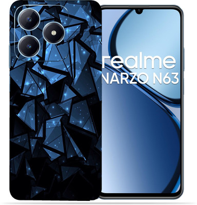 OggyBaba OggyBaba Realme Narzo N63 Mobile Skin(Blue Poly)