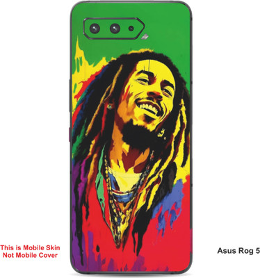 VYBE The Smart Choice Asus Rog 5 Art Embossed Mobile Skin(Medium Green 1)