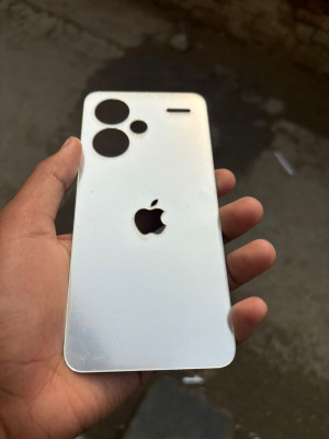 TWUAOP REDMI NOTE 13 PRO PLUS 5G MIRROR BACK PANNEL ACRYLIC SHEET APPLE Mobile Skin(Silver)