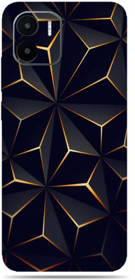 BugguSkin Mi A2 Mobile Skin(Ultra Super Black Abstract Shape Skin With High Mattte Finish.)