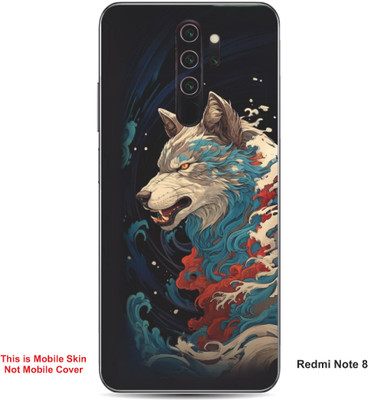 VYBE The Smart Choice Redmi Note 8 Wolf Embossed Mobile Skin(Sandrift 15)