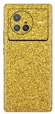 Vcare GadGets X80 5G Glitter Gold Back Side Premium Mobile Skin(Glitter Gold)