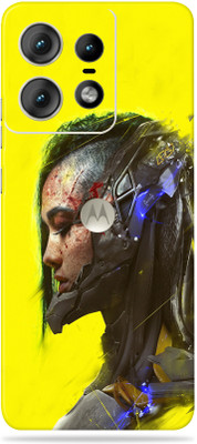 WeCre8 Skin's motorola edge 50 pro Premium Vinyl Mobile Skin (Multicolor) Mobile Skin(Cyberpunk Girl)