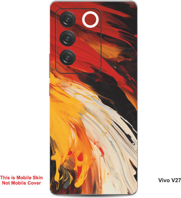 VYBE The Smart Choice Vivo V27 Art Embossed Mobile Skin(Indian Yellow 5)