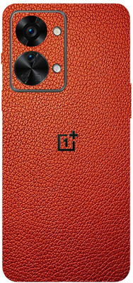 TJ CREATION OnePlus Nord 2T 5G Mobile Skin(Ultra Super Red Leather Skin With High Matte Finish.)
