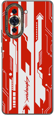 FCS Huawei nova 10 PRO Printed Back skin Mobile Skin(Cyber Punk Red)