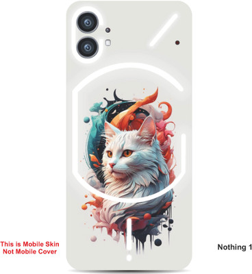 VYBE The Smart Choice Nothing 1 Cat Embossed Mobile Skin(Glacial Blue Ice 5)