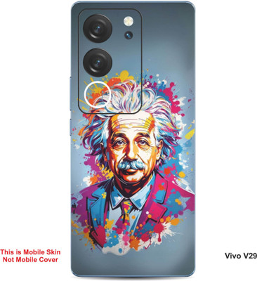 VYBE The Smart Choice Vivo V29 Art Embossed Mobile Skin(Cadet Grey 7)