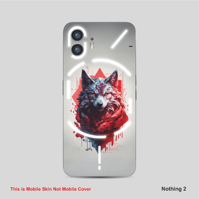 VYBE The Smart Choice Nothing 2 Animal Mobile Skin Mobile Skin(Dusty Grey, Pastel Red 7)