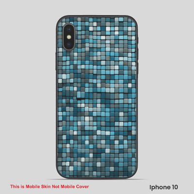 VYBE The Smart Choice iPhone 10 Pattern Mobile Skin(Moonstone Blue 4)