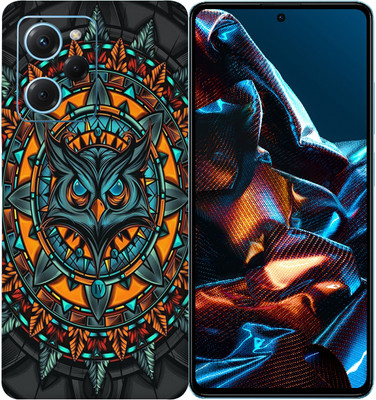 SkinoMania POCO X5 Pro 5G Mobile Skin(Multicolor Mighty-owl)