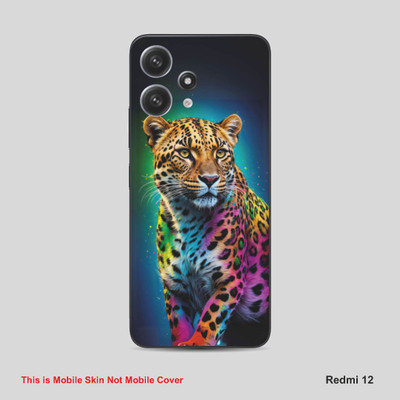 VYBE The Smart Choice Redmi 12 Leopard Mobile Skin Mobile Skin(Venice Blue, Multi Color A17)
