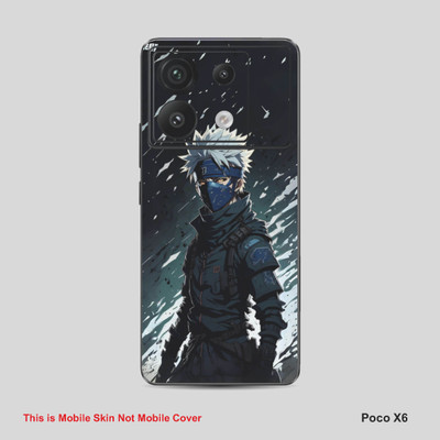 VYBE The Smart Choice Poco X6 Kakashi Mobile Skin Mobile Skin(Bluish Cyan B23)