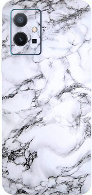 BUGGU Vivo Y75 5G Mobile Skin(Ultra Super Milky White Marble Skin With High Matte Finish.)
