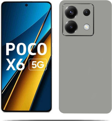 BUGGU POCO X6 5G Mobile Skin(Ultra Super Grey Skin With HiighQuality MatteFinish_thanks)