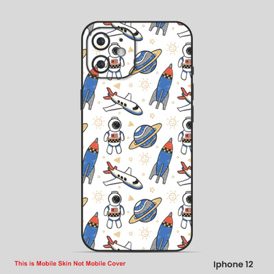 VYBE The Smart Choice iPhone 12 Universal Mobile Skin(Tufts Blue, White 2)