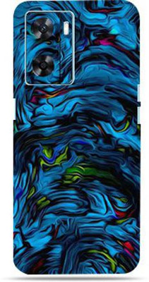 Mclaxa Oppo A77s 4g Mobile Skin Guard, Blue Lava, oppo a77s 4g Mobile Skin(Blue Lava Mlticolour)