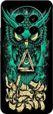 SkinoMania realme Narzo 70 Pro 5G Premium Vinyl Mobile Skin (Multicolor) Mobile Skin(Angry-Owl)