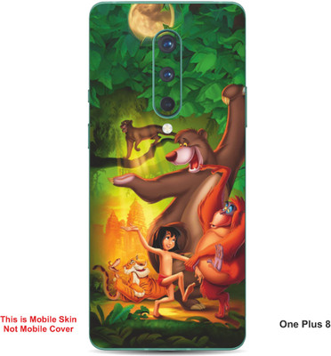 VYBE The Smart Choice One Plus 8 Jungle Book Embossed Mobile Skin(Green Pea 17)