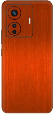 Vcare GadGets T1 Pro 5G Orange Brushed Back Side Premium Mobile Skin(Orange Brushed)