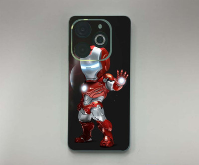 BUGGU INFINIX SMART 8 Mobile Skin(RED AND BLACK)