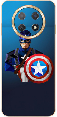FCS Huawei Enjoy 60X Printed Back skin Mobile Skin(Captain America Cartun)