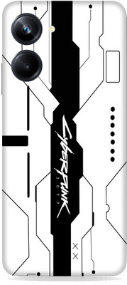 SkinoMania Realme 10 pro (5G) Mobile Skin(B&W Simple-White-Cyber)