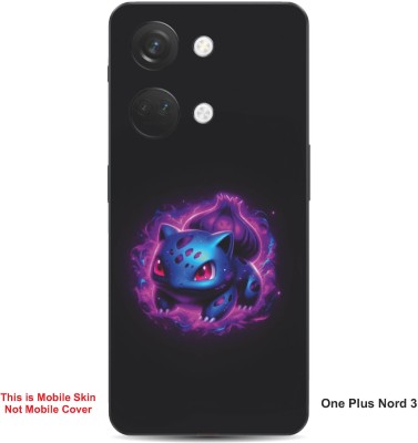 VYBE The Smart Choice One Plus Nord 3 Bulbasaur Pokemon Embossed Mobile Skin(Warm Purple 31)