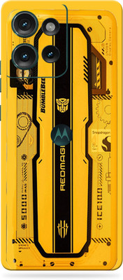 SkinoMania Motorola Edge 50 5G Mobile Skin(yellow-red-magic)