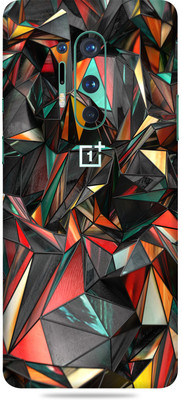 Gizmo Wraps Oneplus 8 Pro, Red Poly-1 Mobile Skin(Multicolor)