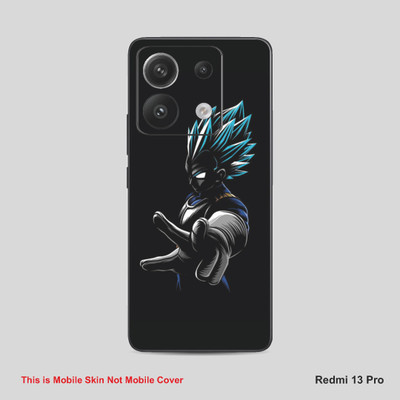 VYBE The Smart Choice Redmi 13Goku Mobile Skin Mobile Skin(Alabaster Black B26)