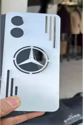 MOBIZONE OPPO A78 5G SILVER MIRROR BACK PANNEL Mobile Skin(Silver)