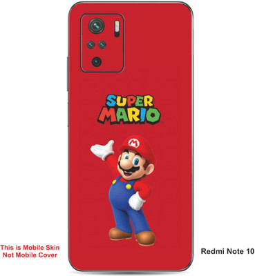 VYBE The Smart Choice Redmi Note 10 Super Mario Embossed Mobile Skin(Engine Red A1)