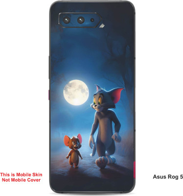 VYBE The Smart Choice Asus Rog 5 Tom & Jerry Embossed Mobile Skin(Dark Slate Grey A6)