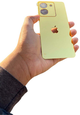 TWUAOP VIVO Y300 PLUS 5G MOBILE SKIN ACRYLIC SHEET MIRROR BACK PANNEL APPLE Mobile Skin(Gold)